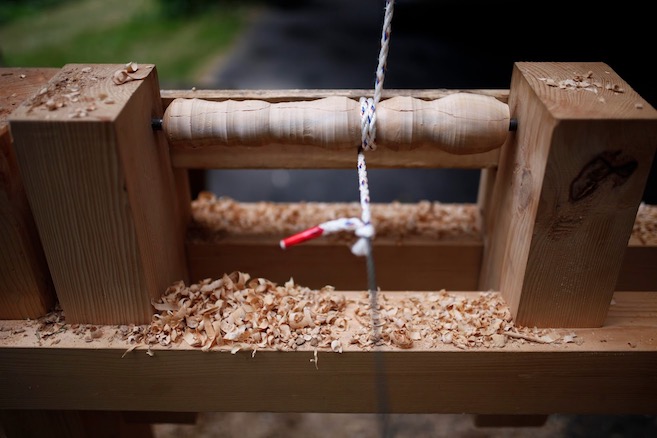 Pole Lathe Closeup